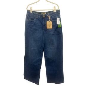 Democracy Ab Technology Curve Equality Booty Lift Wide Leg Denim Jeans 14 NWT